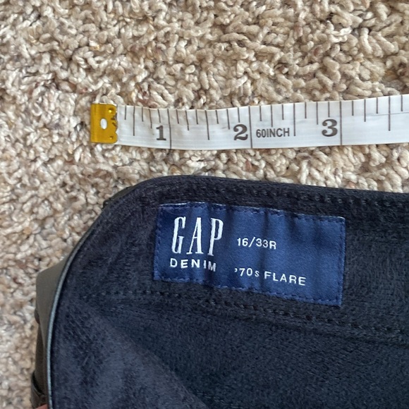 GAP High Rise Vegan Leather 70’s flare pants size 16 - Picture 7 of 10
